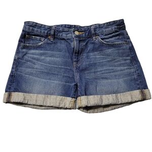 Uniqlo Cuffed Hem Denim Shorts
